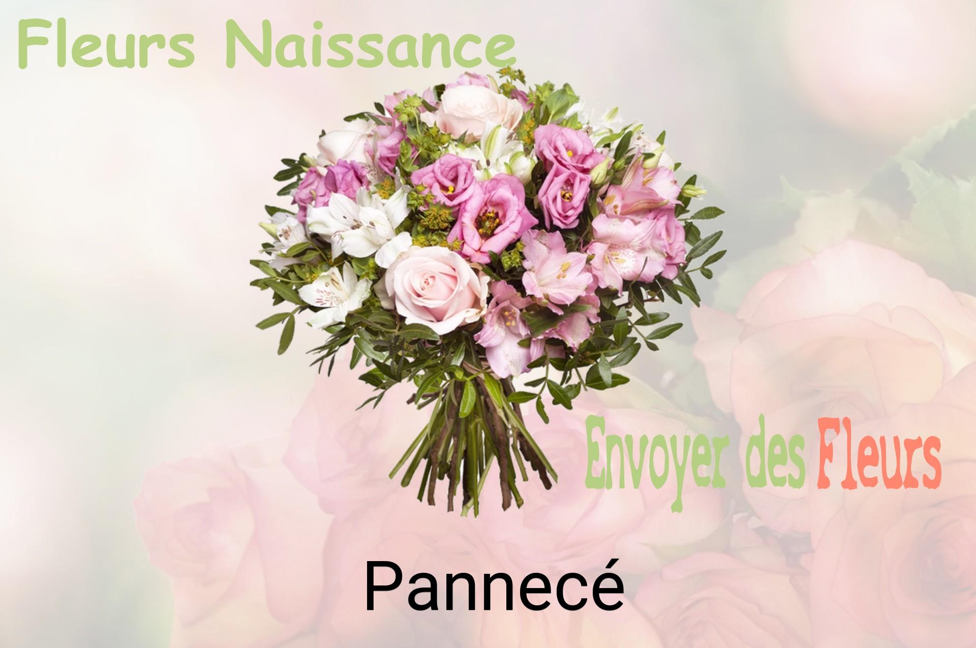 Bouquet de fleurs de naissance livré à Pannecé